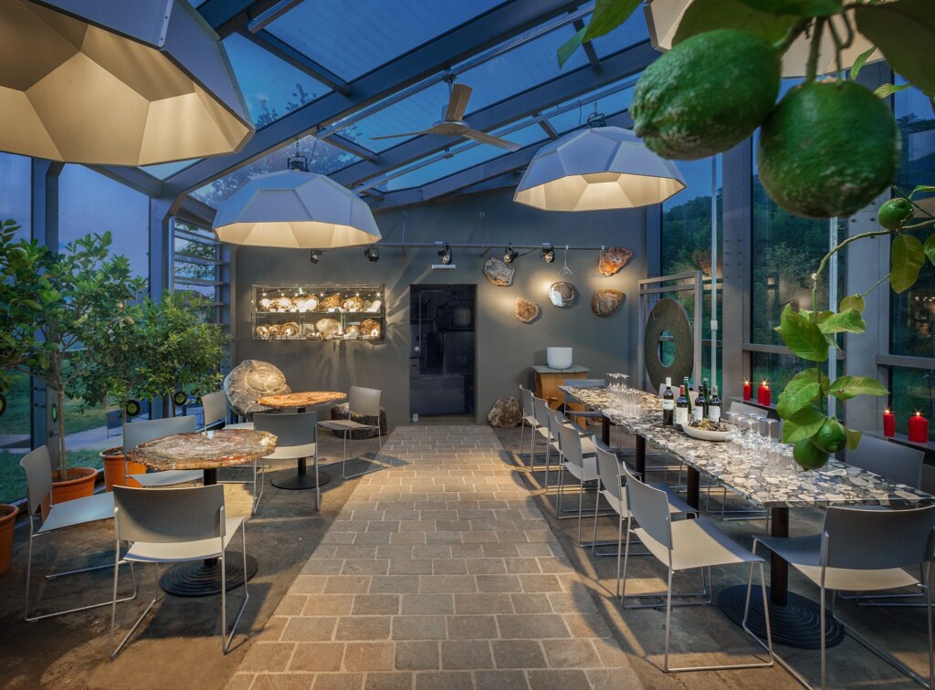 Die Orangerie mit ihren Zitrusbäumen ist eine außergewöhnliche Location für Seminare.